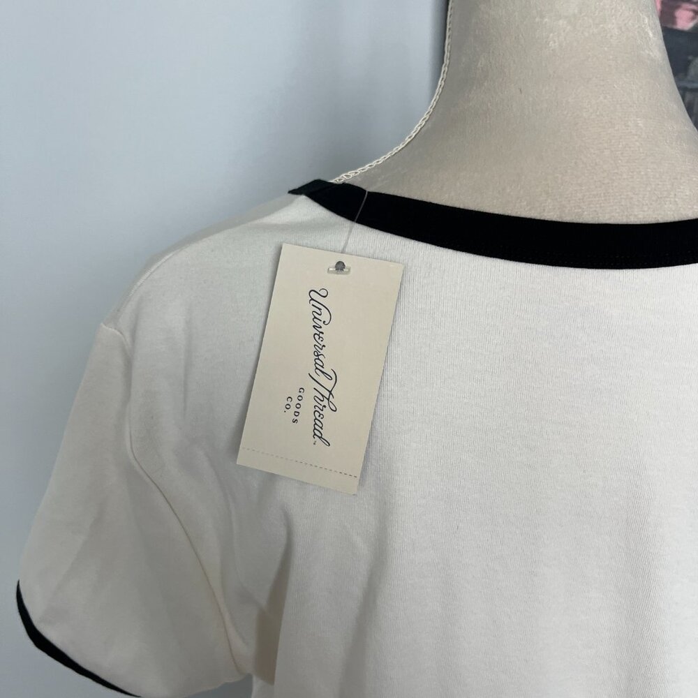 NWT Universal Thread Cream/Black T-shirt and Tank Set XL - Picture 6 of 13